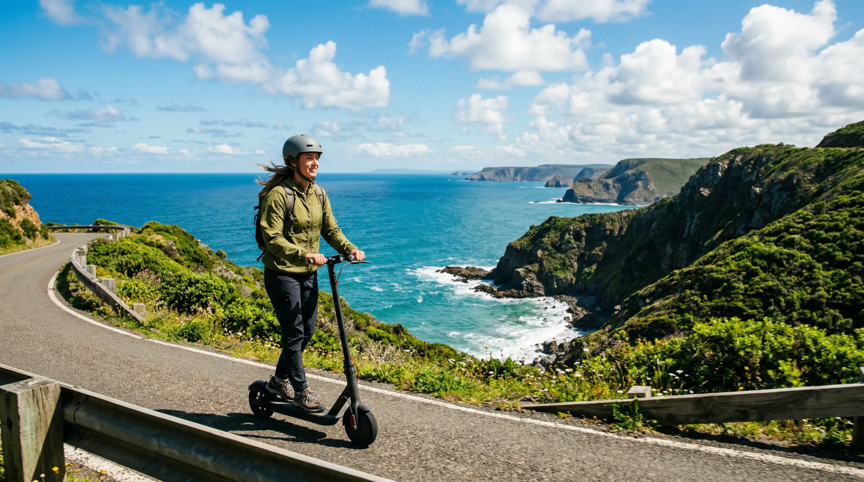 Outdoor adventure on Zwheel electric scooter