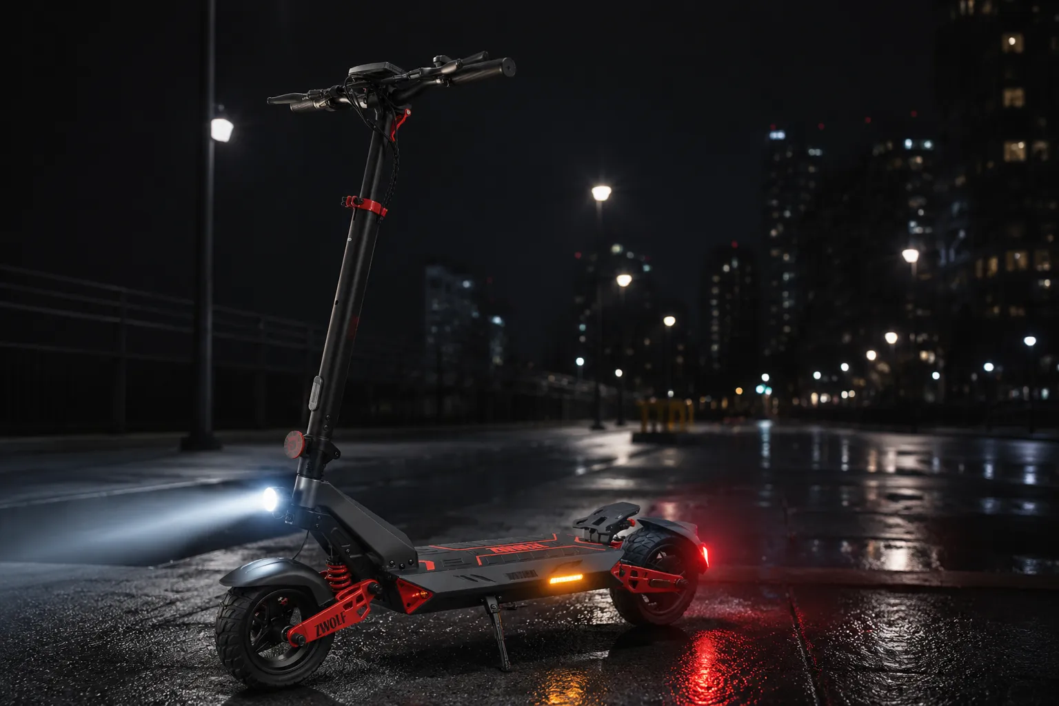 D3S-S scooter lighting system at night