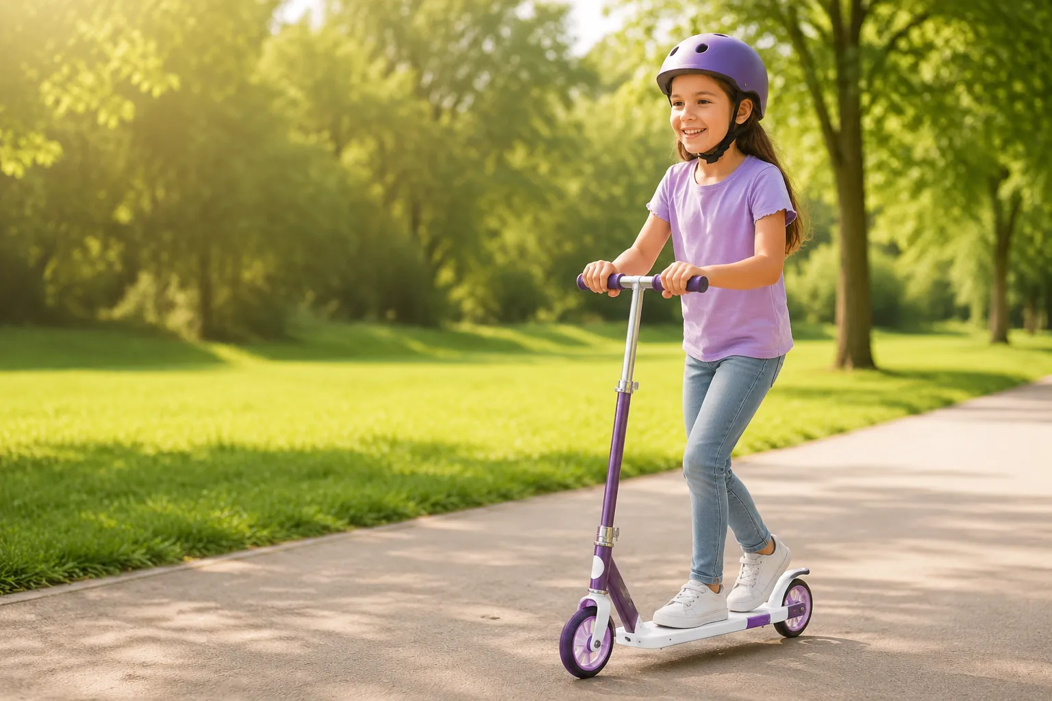 Kids scooter lifestyle detail